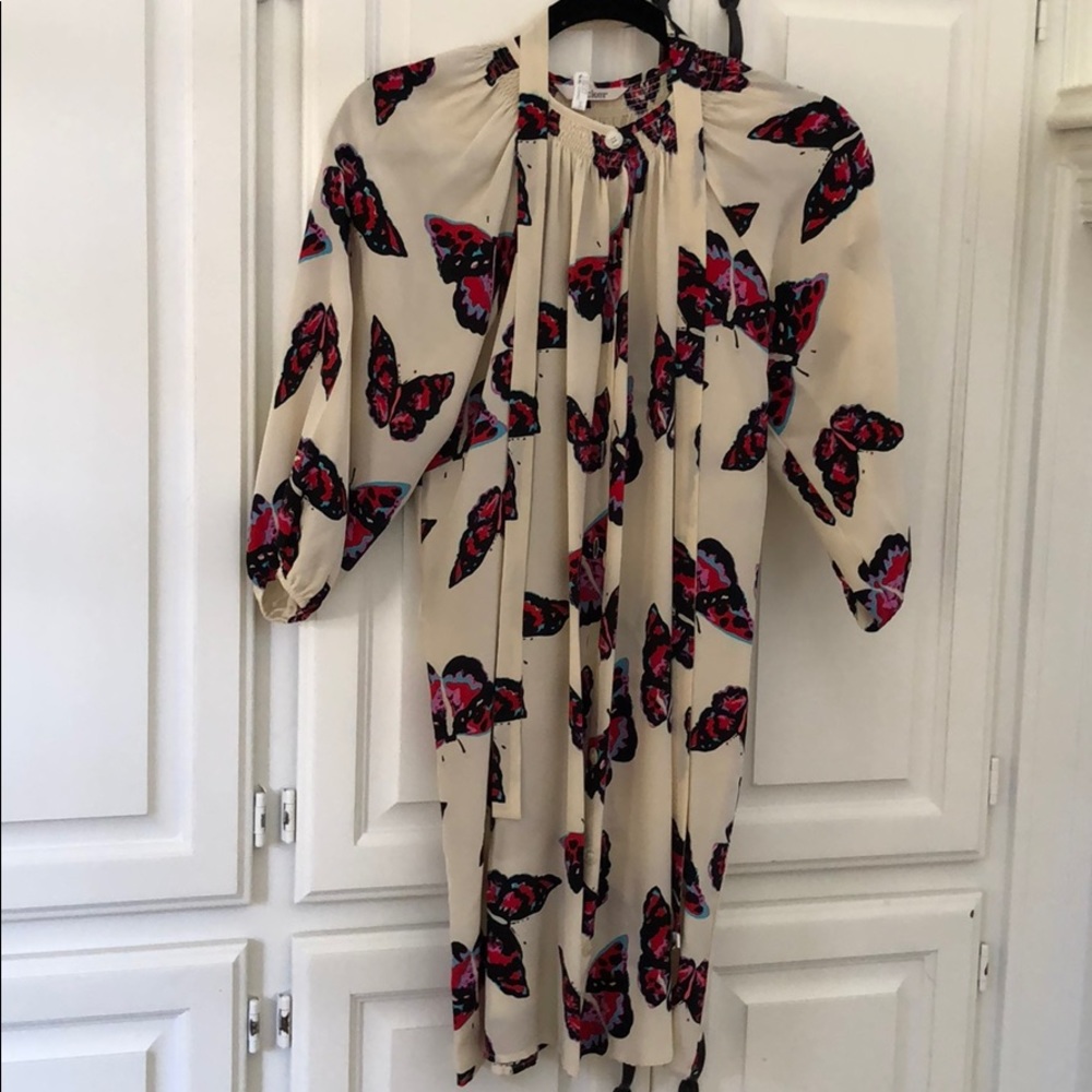 Tucker Classic Knee Length Butterfly Dress XS